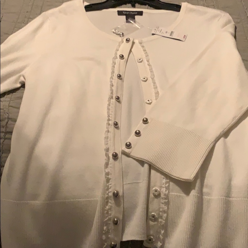 White House Black Market buttoned cardigan